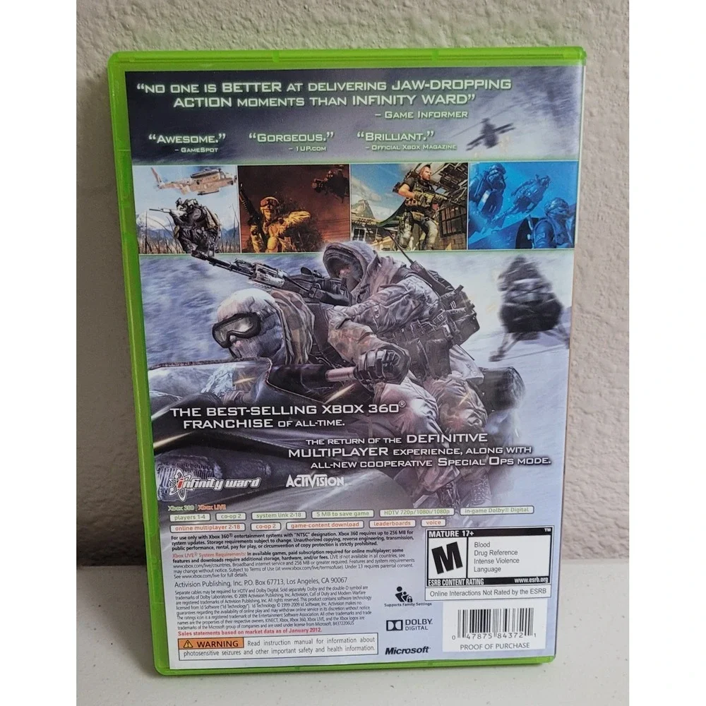 Call of Duty Modern Warfare 2 (Xbox 360, 2009)